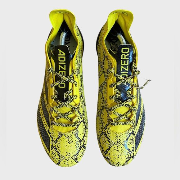 NEW Adidas Adizero Electric II Exotic Speed Football Cleats Men's Sz 8.5 Yellow - Picture 4 of 15